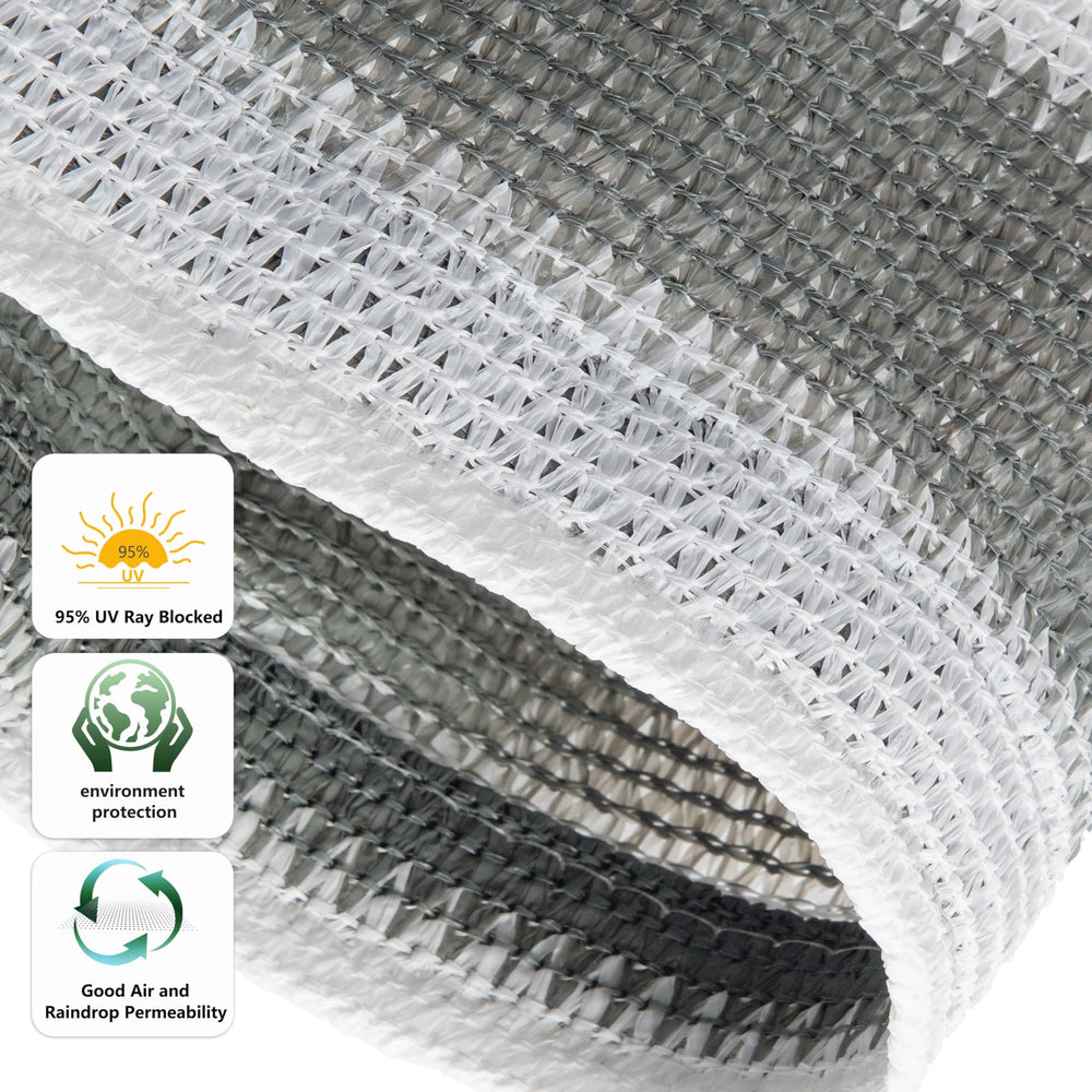 Tronssien fabric texture close-up showing 185GSM weave and UV protection