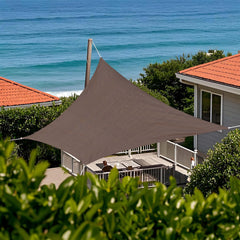 Tronssien rectangle sail front view showing full canopy and clean lines for shade