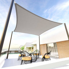 Tronssien rectangle sail front view showing full canopy and clean lines for shaded comfort