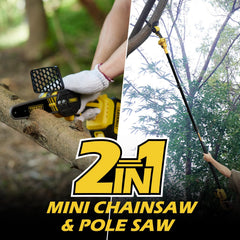 TROOZY pole fully extended to show 15-foot reach benefit