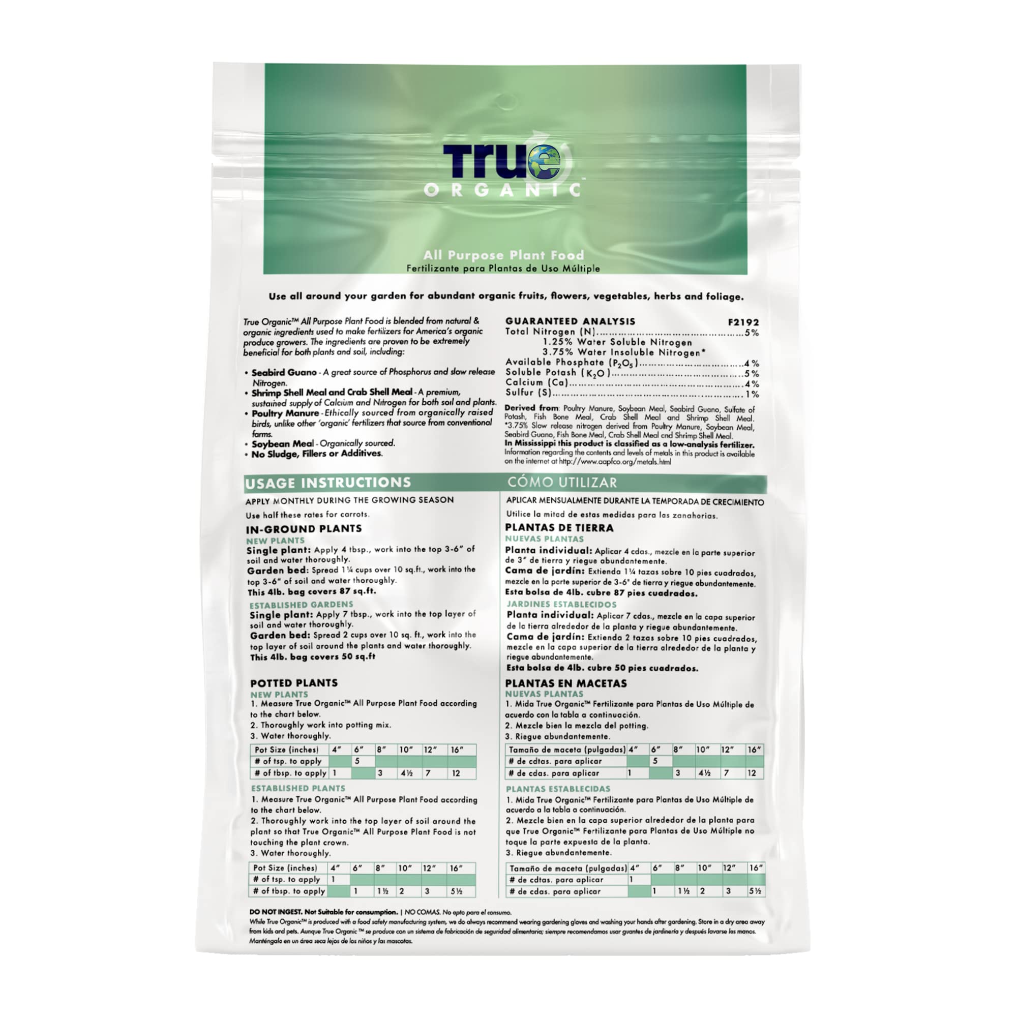 True Organic granules close-up revealing texture and even nutrients