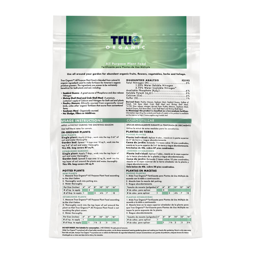 True Organic granules close-up revealing texture and even nutrients