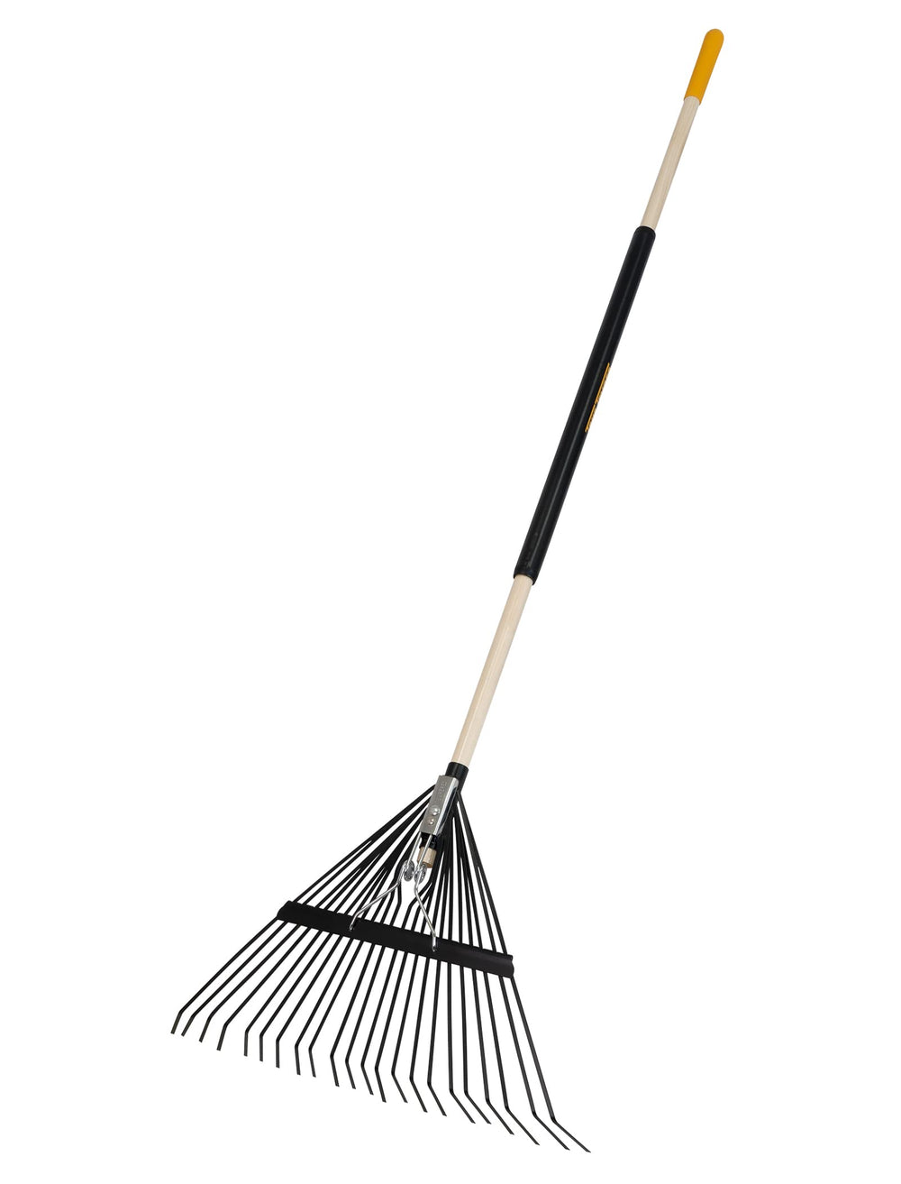 True Temper front view showing steel head for wide fast raking
