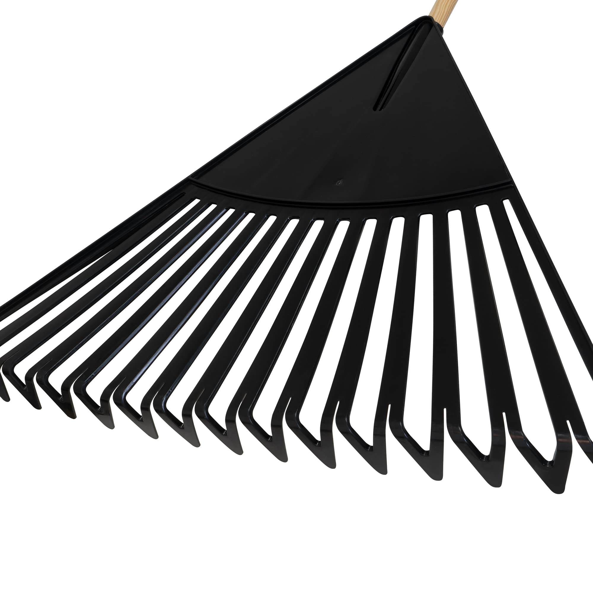 True Temper rake leaning in garden setting showing durable outdoor readiness
