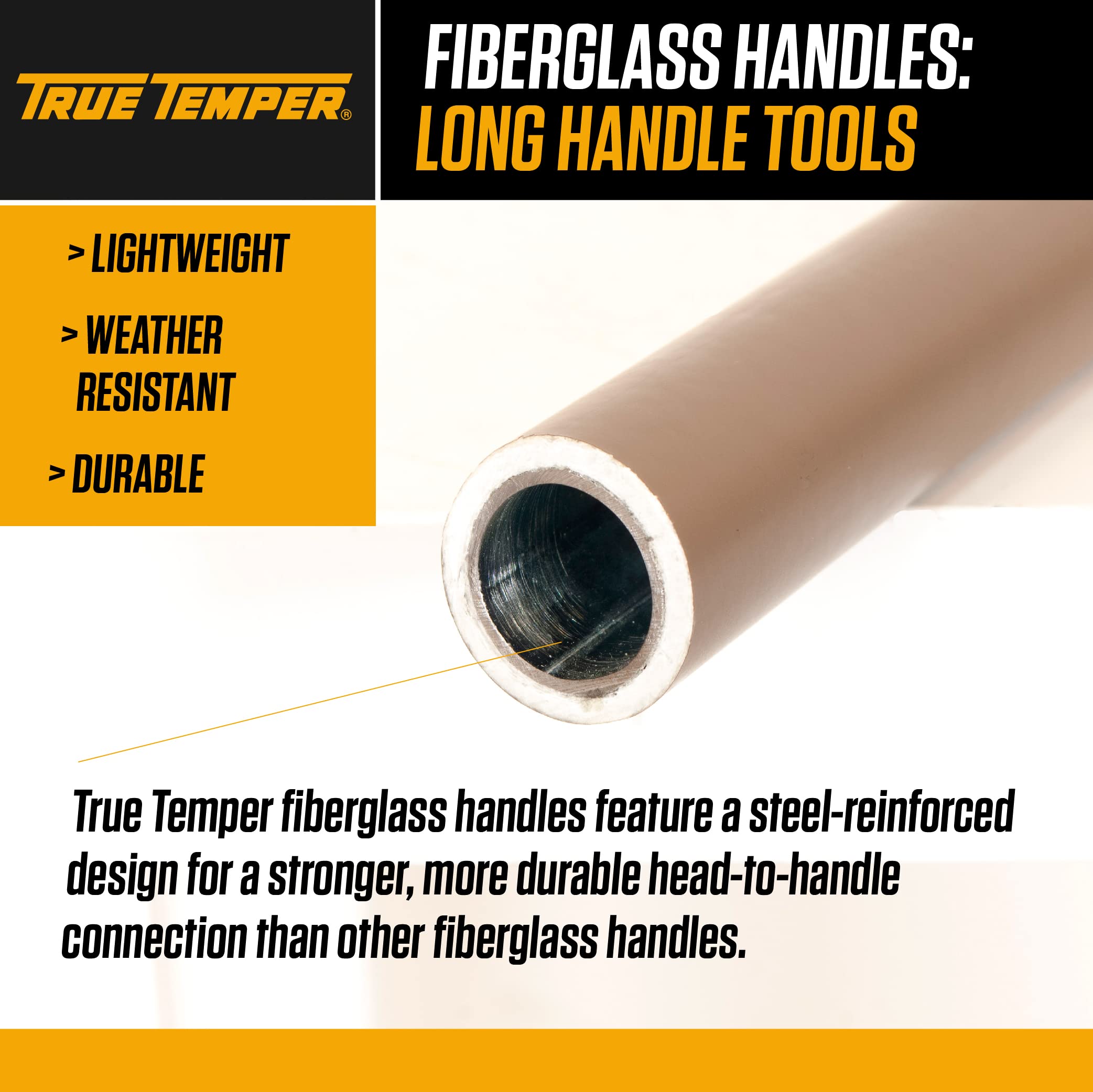 TRUE TEMPER in use digging a post hole, speeds installation