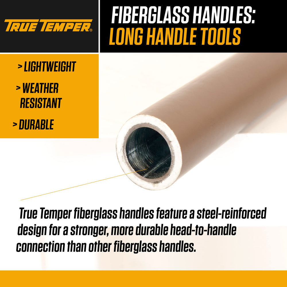 TRUE TEMPER in use digging a post hole, speeds installation
