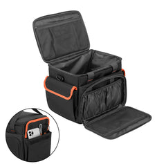Trunab close-up of tear-resistant fabric and heavy-duty zipper for durability