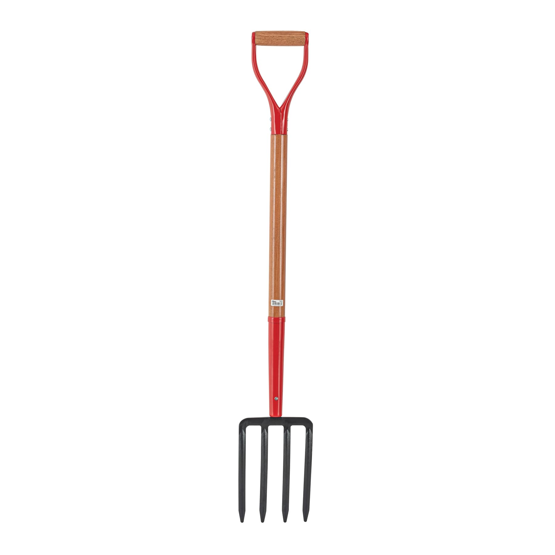 Truper 30293 front view showing robust steel head and wooden D-handle for reliable digging