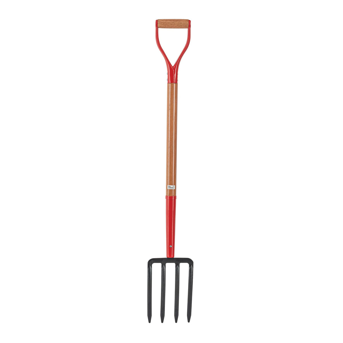 Truper 30293 front view showing robust steel head and wooden D-handle for reliable digging