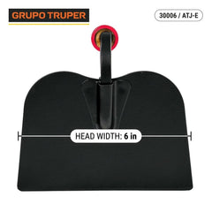 Truper wooden 54-inch handle and 6-inch grip showing reach and ergonomic control