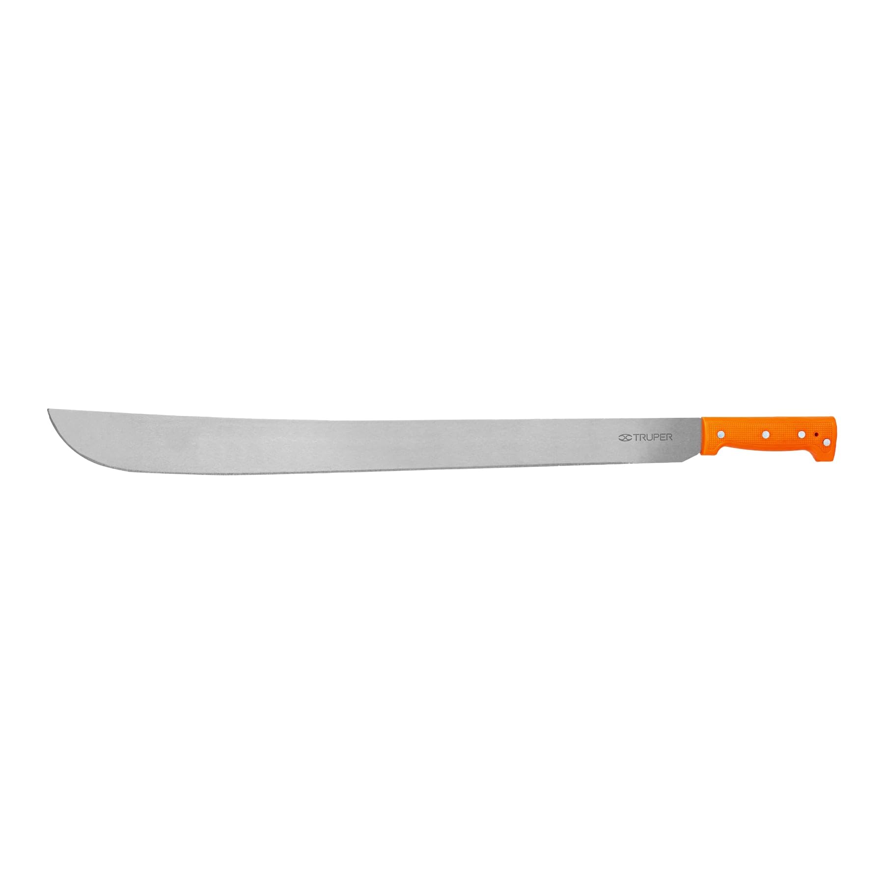 Truper machete front view showing full 26-inch blade and visible cutting reach