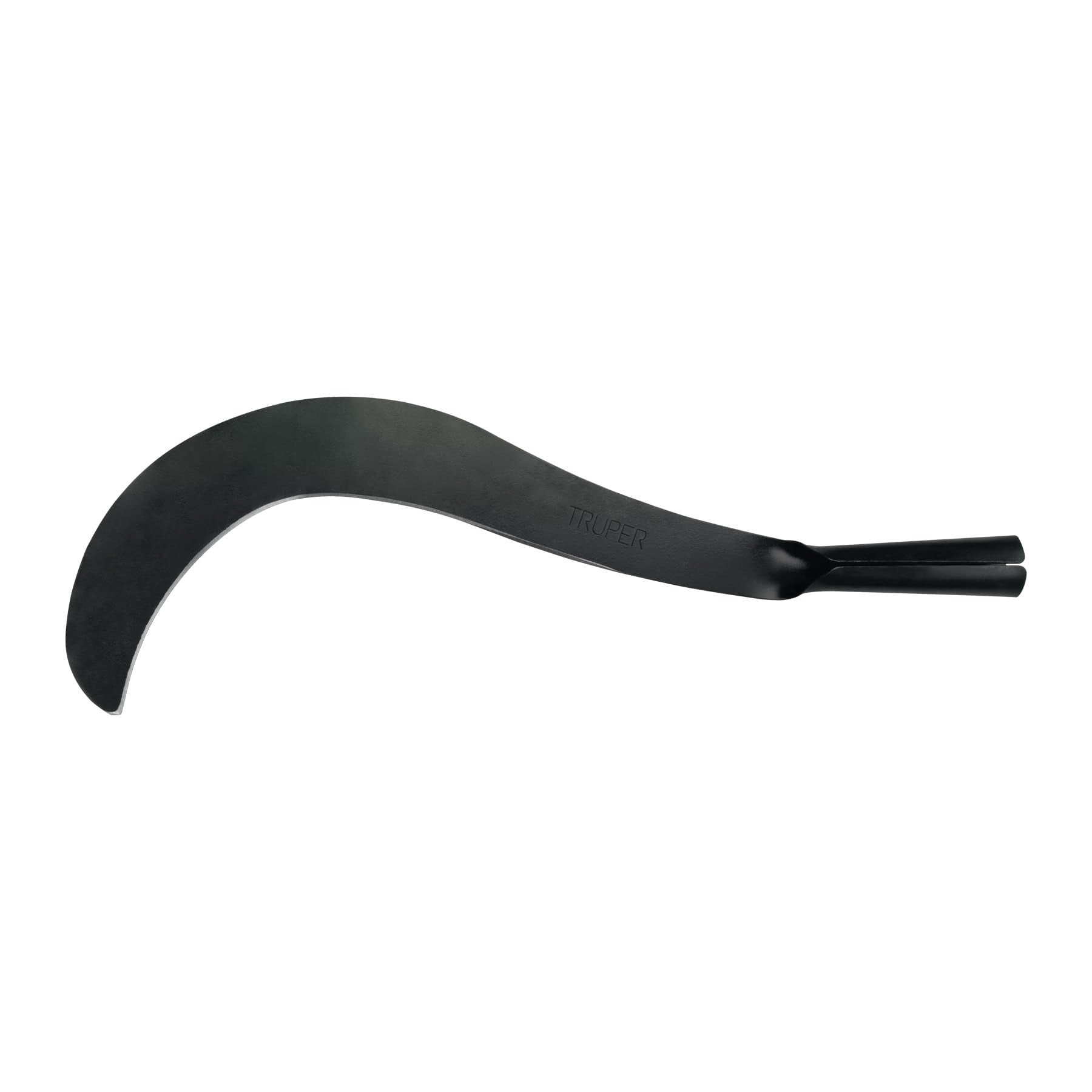 Truper machete head front view showing steel blade and mounting eye, durable replacement
