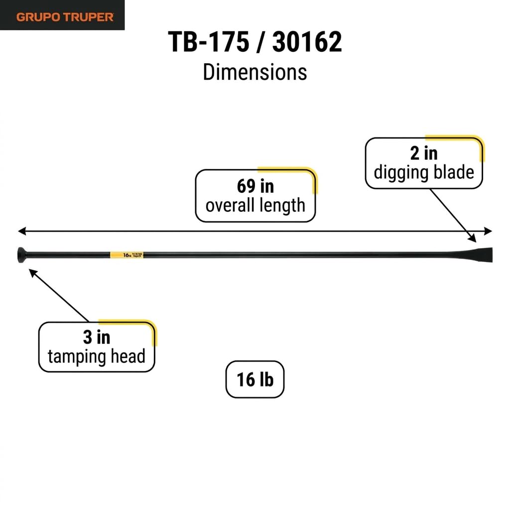 Truper close-up of chisel and flat head highlighting drop-forged strength and reliable performance