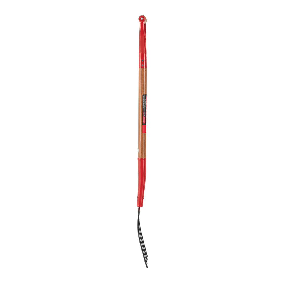 Truper steel head close-up highlighting durable tines and strength for tough soil work