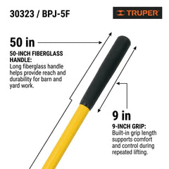 Truper TruPro in stable use lifting bedding to speed cleanup and reduce strain