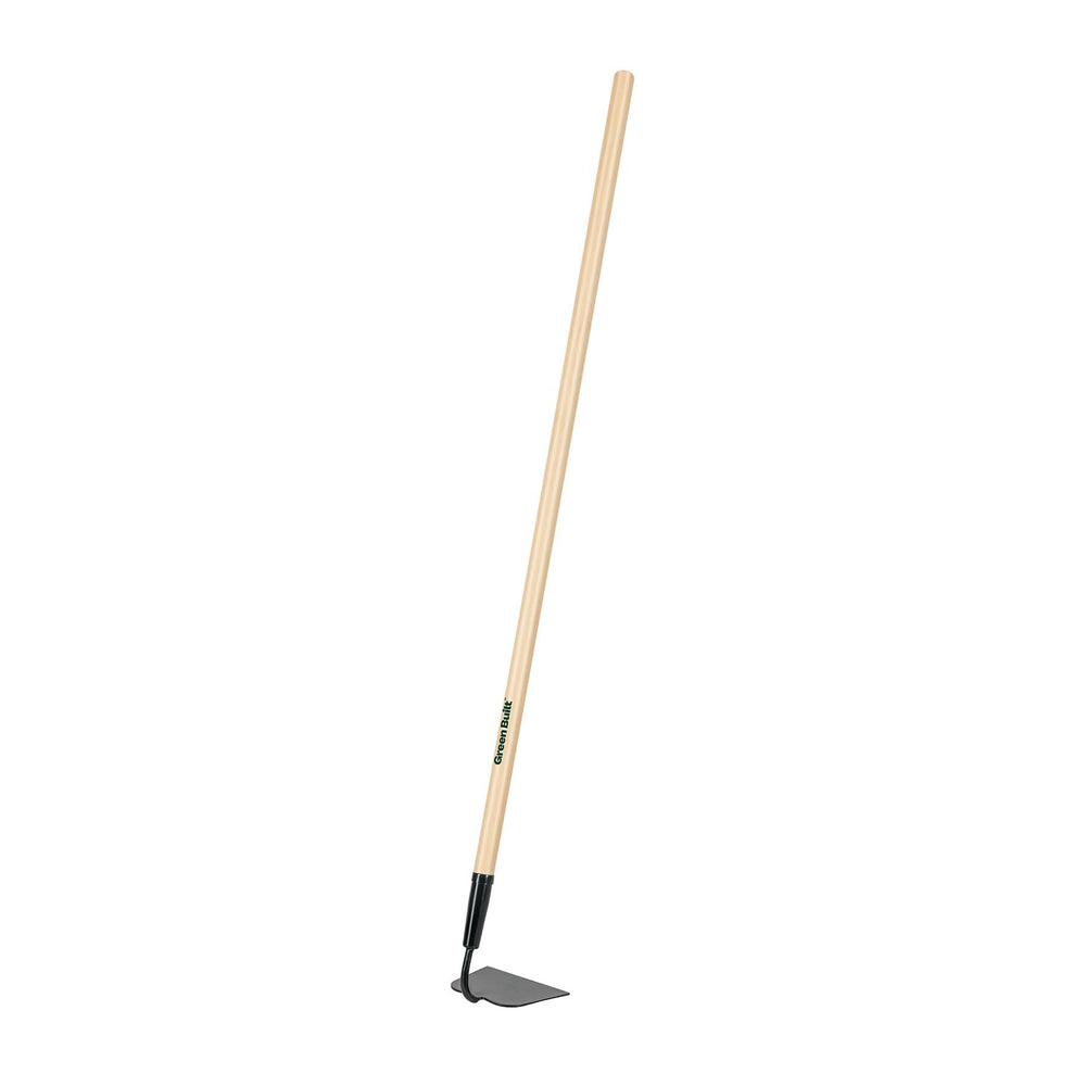 Truper welded garden hoe front view showing full 48-inch handle for better reach