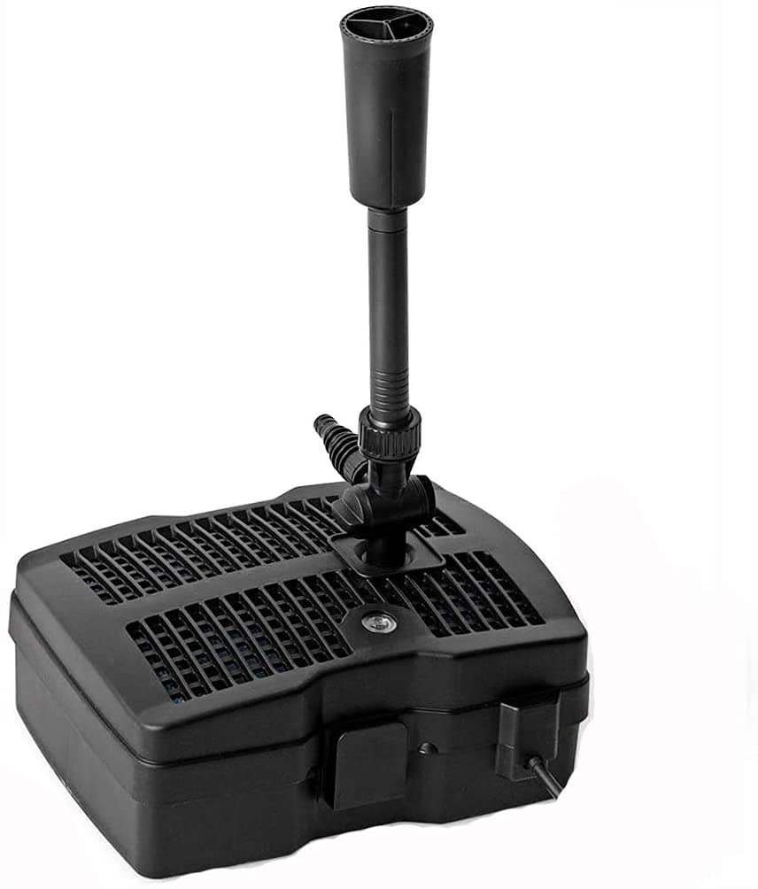 TRUPOW front view assembled unit showing compact filtration and fountain features