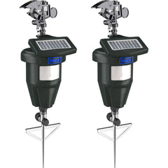 TRURID front view of two-pack sprinklers showing coverage and easy setup