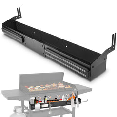 Trybuy front caddy front view organized condiments and tools for fast cooking