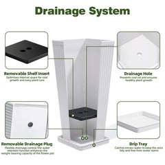 Trygoal drainage hole with rubber plug visible for flexible moisture control