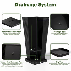 Trygoal drainage plug and detachable tray detail for precise moisture control