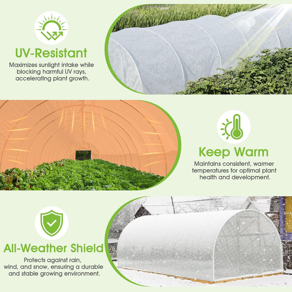 Tryitsbest clear material letting sunlight through to support plant growth