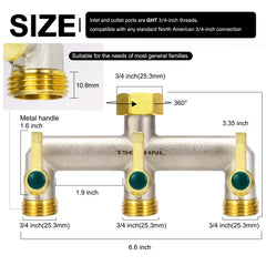 TSGOHNL close-up of extended metal handle demonstrating improved grip and easier valve control
