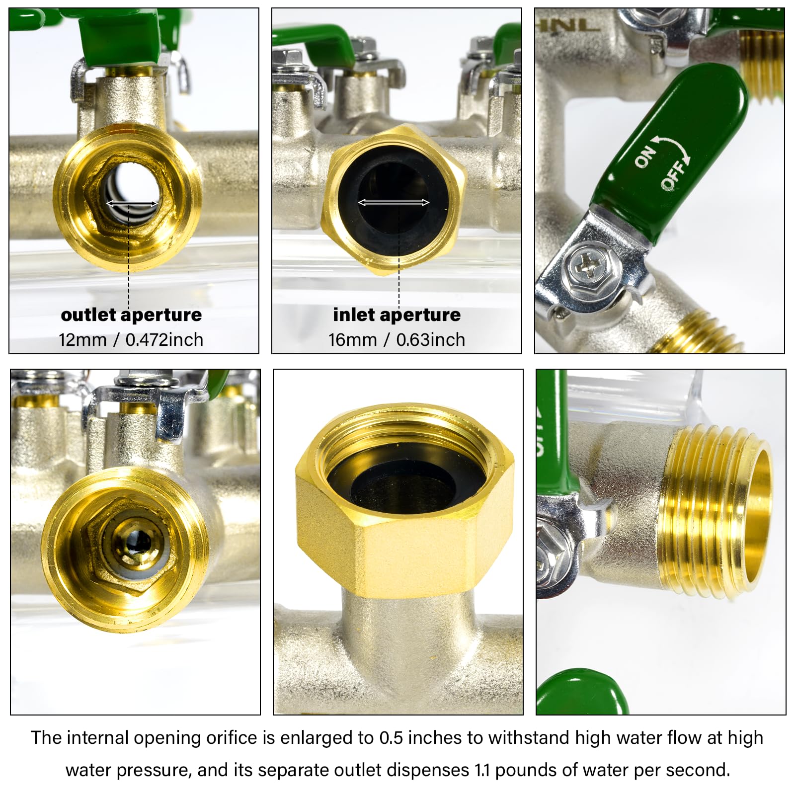 TSGOHNL mounted on outdoor faucet running multiple hoses to streamline watering tasks