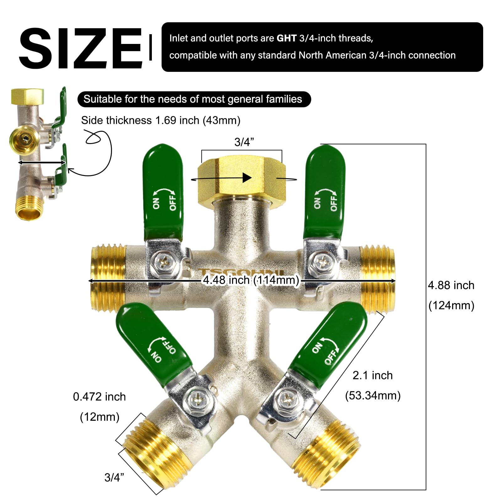 TSGOHNL size comparison in hand illustrating compact heavy-duty design for easy handling