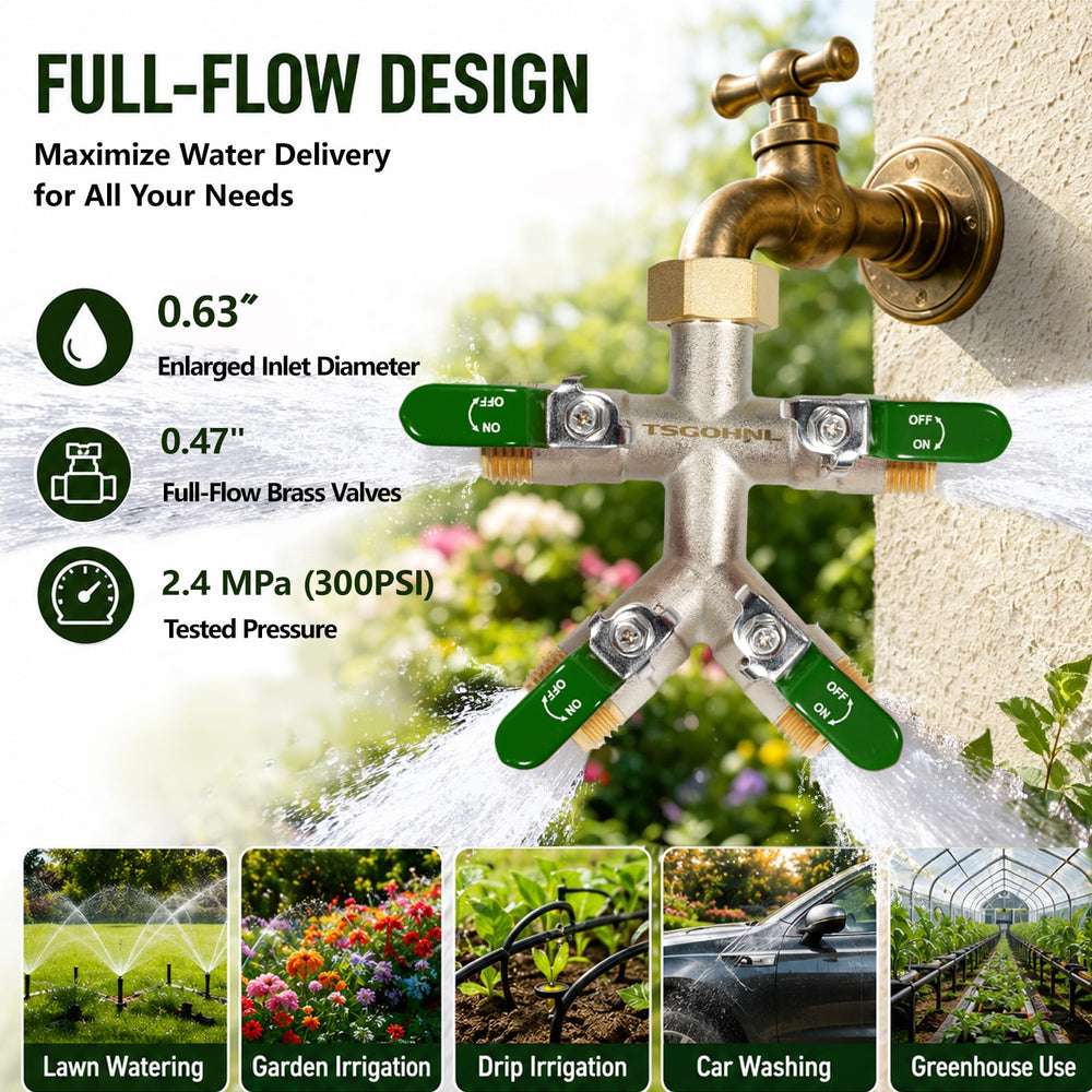 TSGOHNL metal valve handle detail for easy on-off control and long-lasting durability