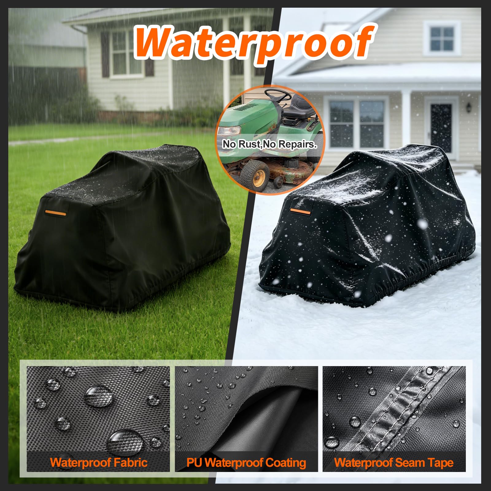 TTAJJUNK air vent and orange reflective webbing for airflow and visibility