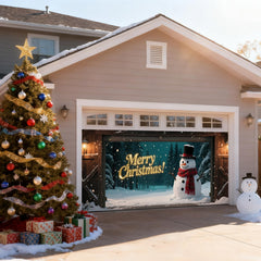 TTCHANG garage door cover installed outside illustrating weather-ready decoration