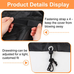 TTdayup drawstring and strap close-up for secure windproof fit