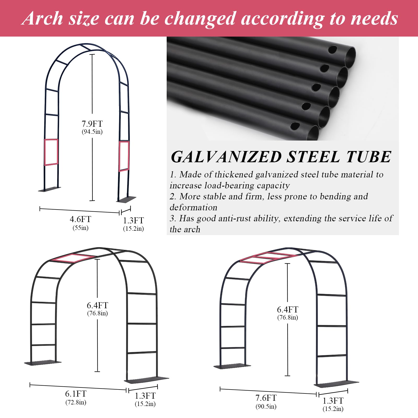 Ttootle close-up galvanized tube showing thickened wall and rust resistance benefit