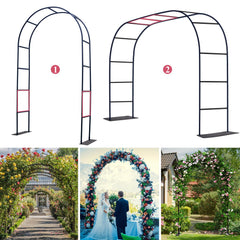 Ttootle front view arch installed framing garden entrance and enhancing curb appeal