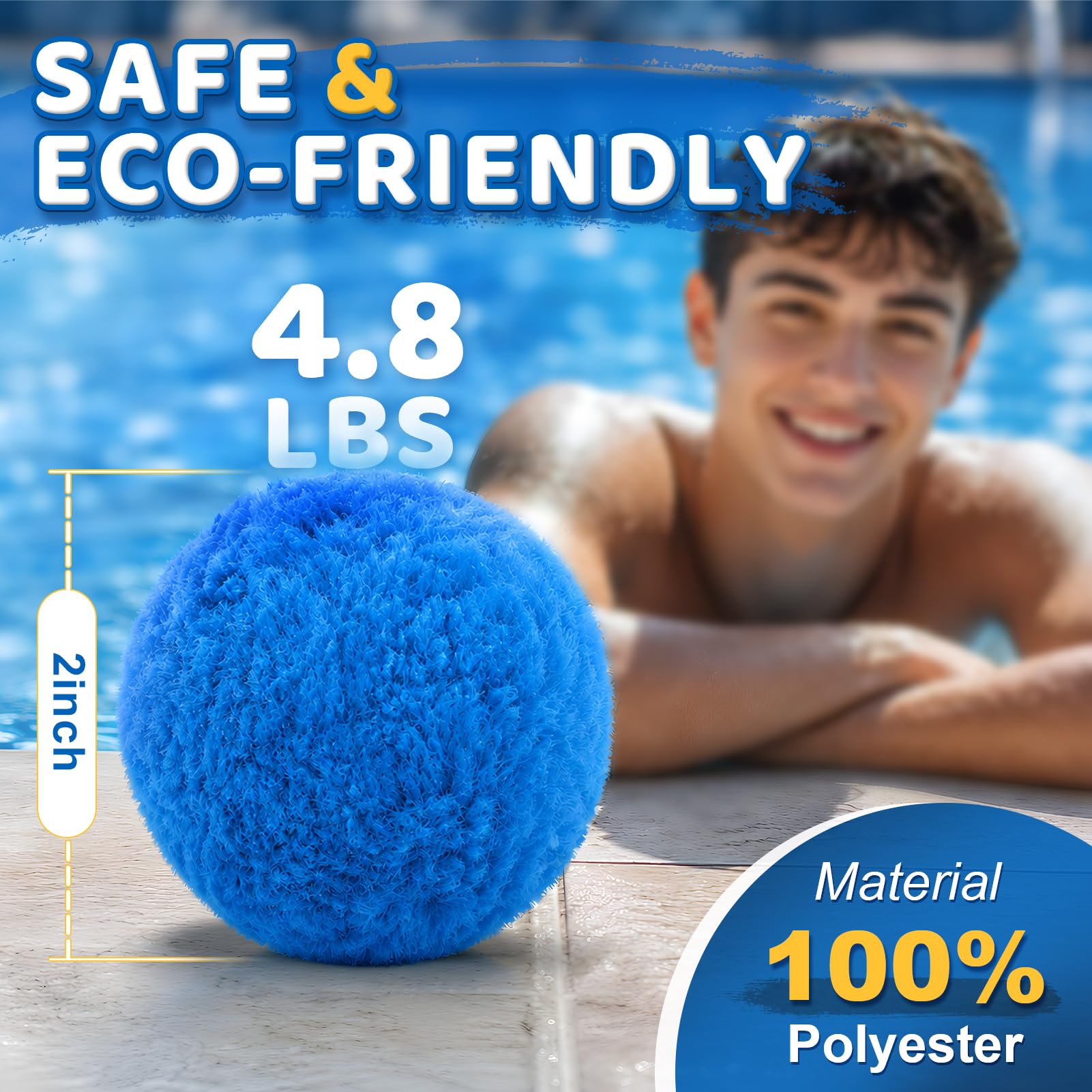 TTQ close-up polyester fiber texture highlighting fine particle capture