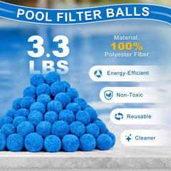 TTQ filter balls inside sand filter tank demonstrating easy replacement