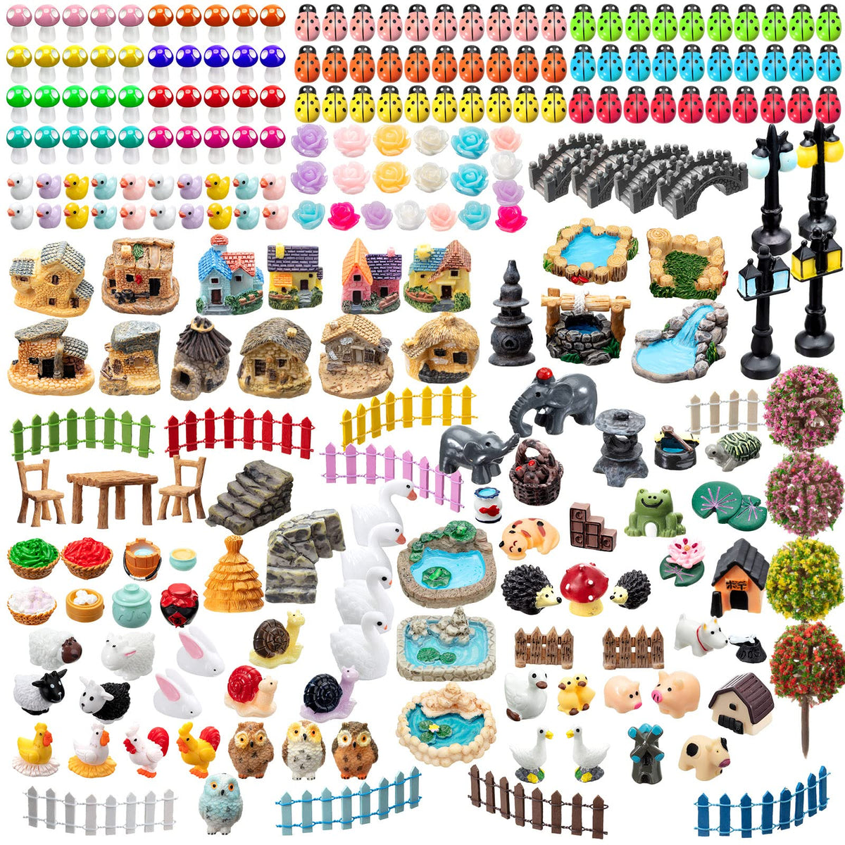 Tuanse front packed set showing full 248-piece assortment and variety