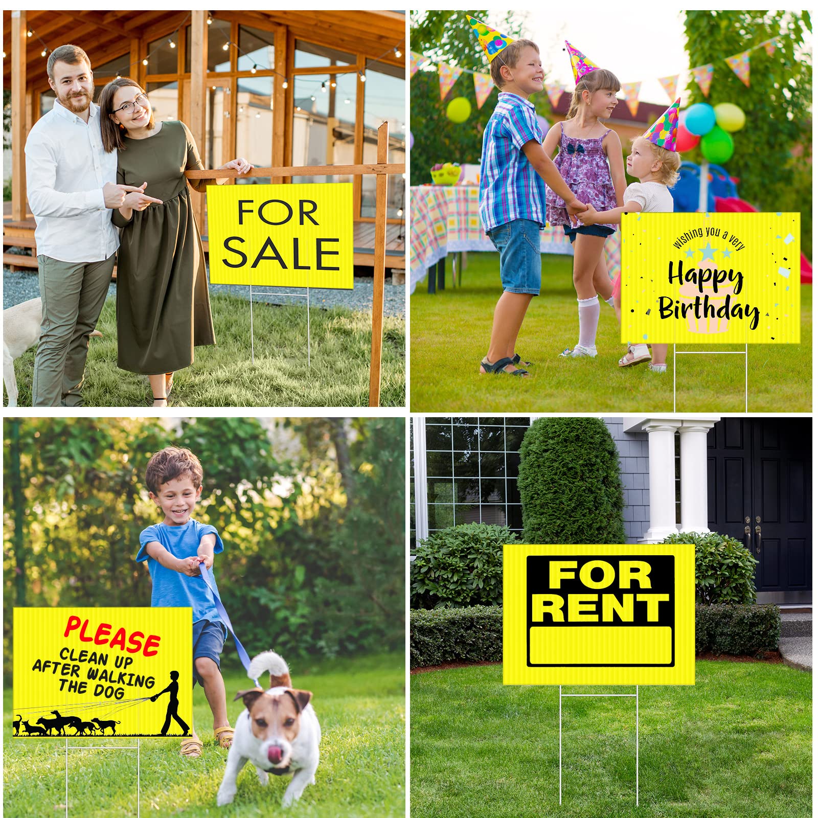 Tuanse sign used at a yard sale showing directional messaging made simple
