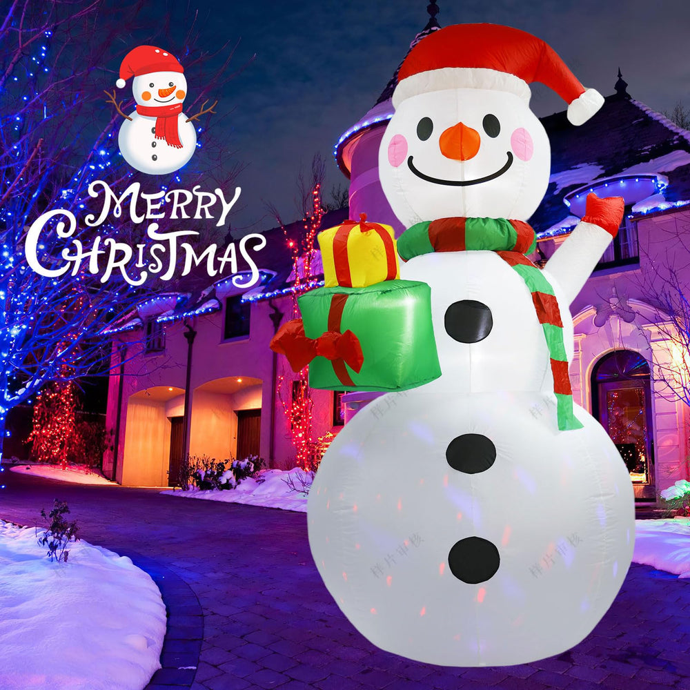TUANZIHOME snowman displayed on lawn as centerpiece for outdoor holiday décor