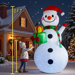 TUANZIHOME high-speed fan and adapter setup inflating snowman quickly and safely