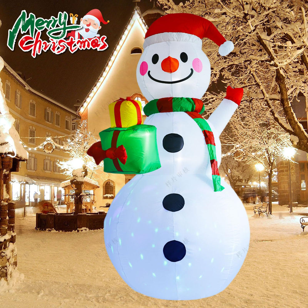 TUANZIHOME folded snowman in storage bag for compact offseason organization