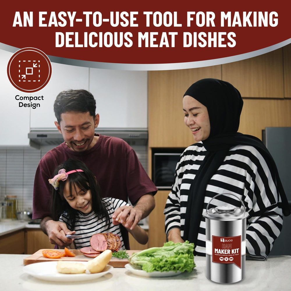 Tuauoe packaging and recipe insert showing included accessories and starter recipes