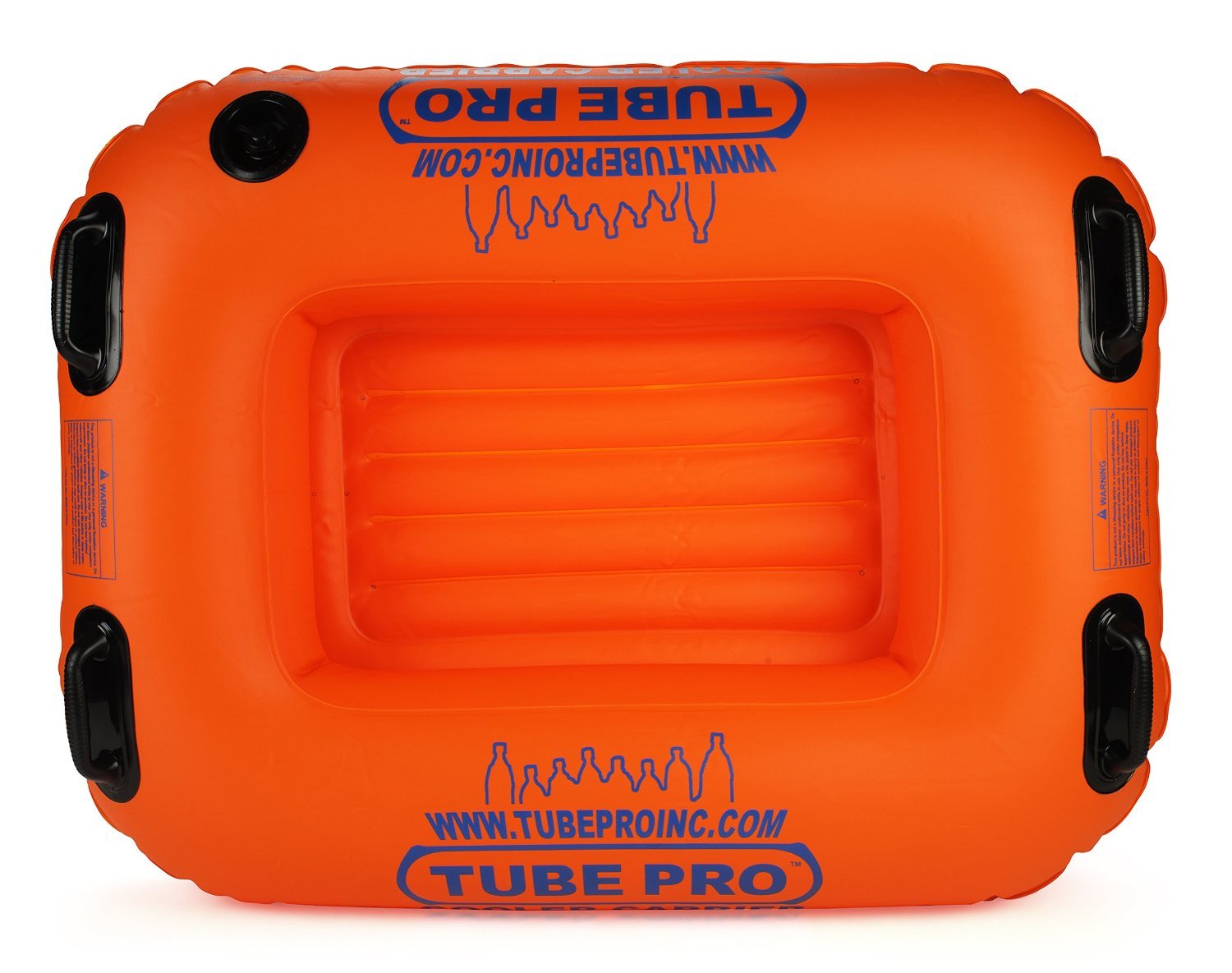 Tube Pro close-up of inflated floor texture, durable 30-gauge vinyl benefit