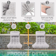 Tudomro detail of six attached ties securing cushion to furniture for slip-free use