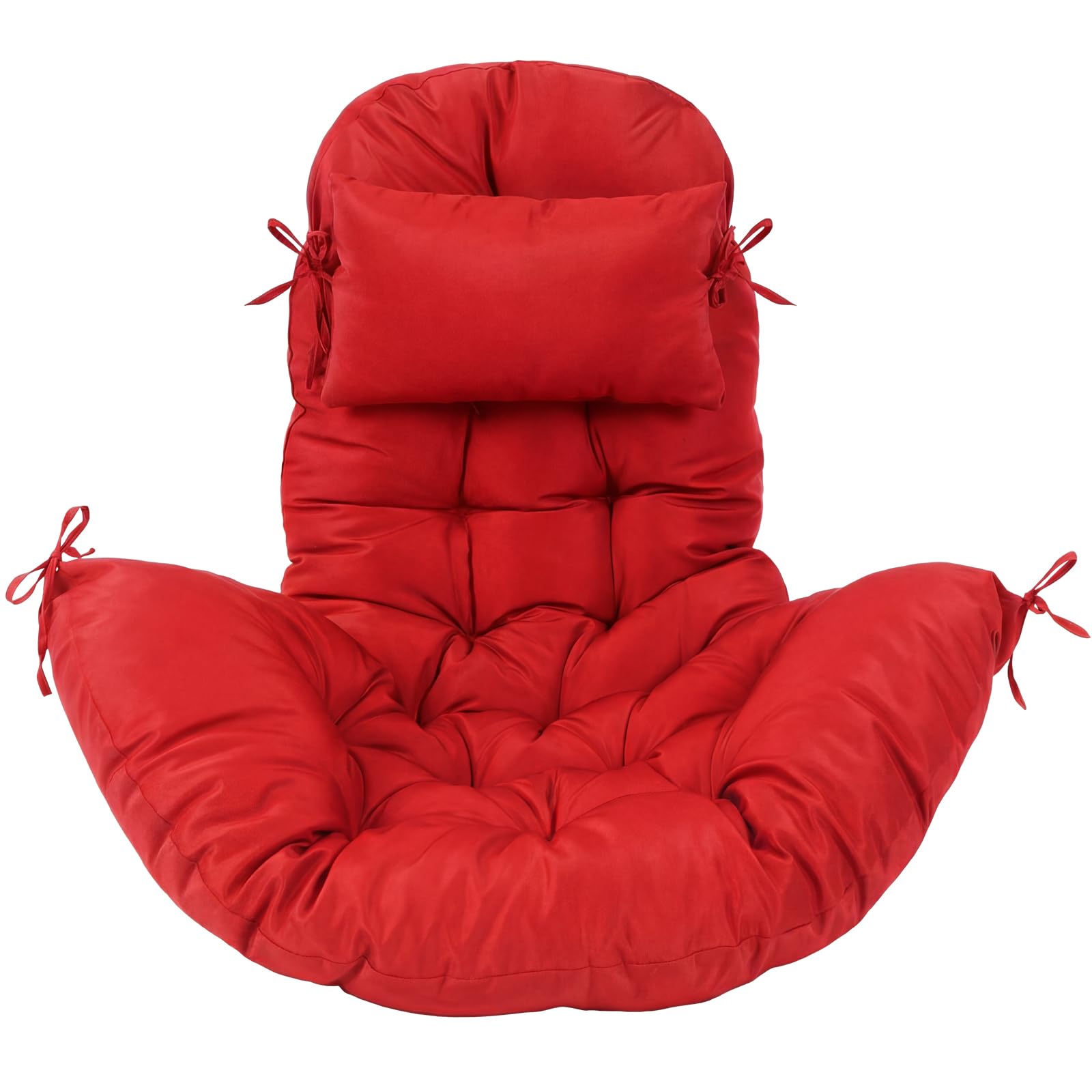 Tudomro bright red front view showing plush thickness and vibrant color for instant comfort