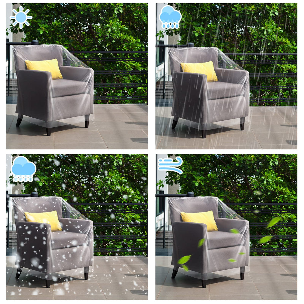 Tudomro covered patio chair demonstrating outdoor weatherproof protection