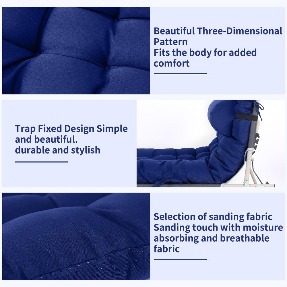 Tudomro tied cushion showing six secure ties for slip-free use