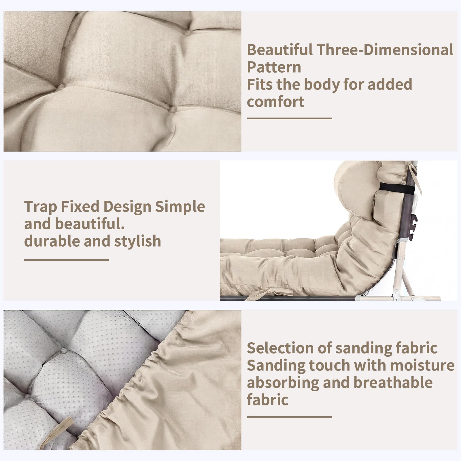 Tudomro vacuum-packed cushions with included carry bag for easy transport and storage