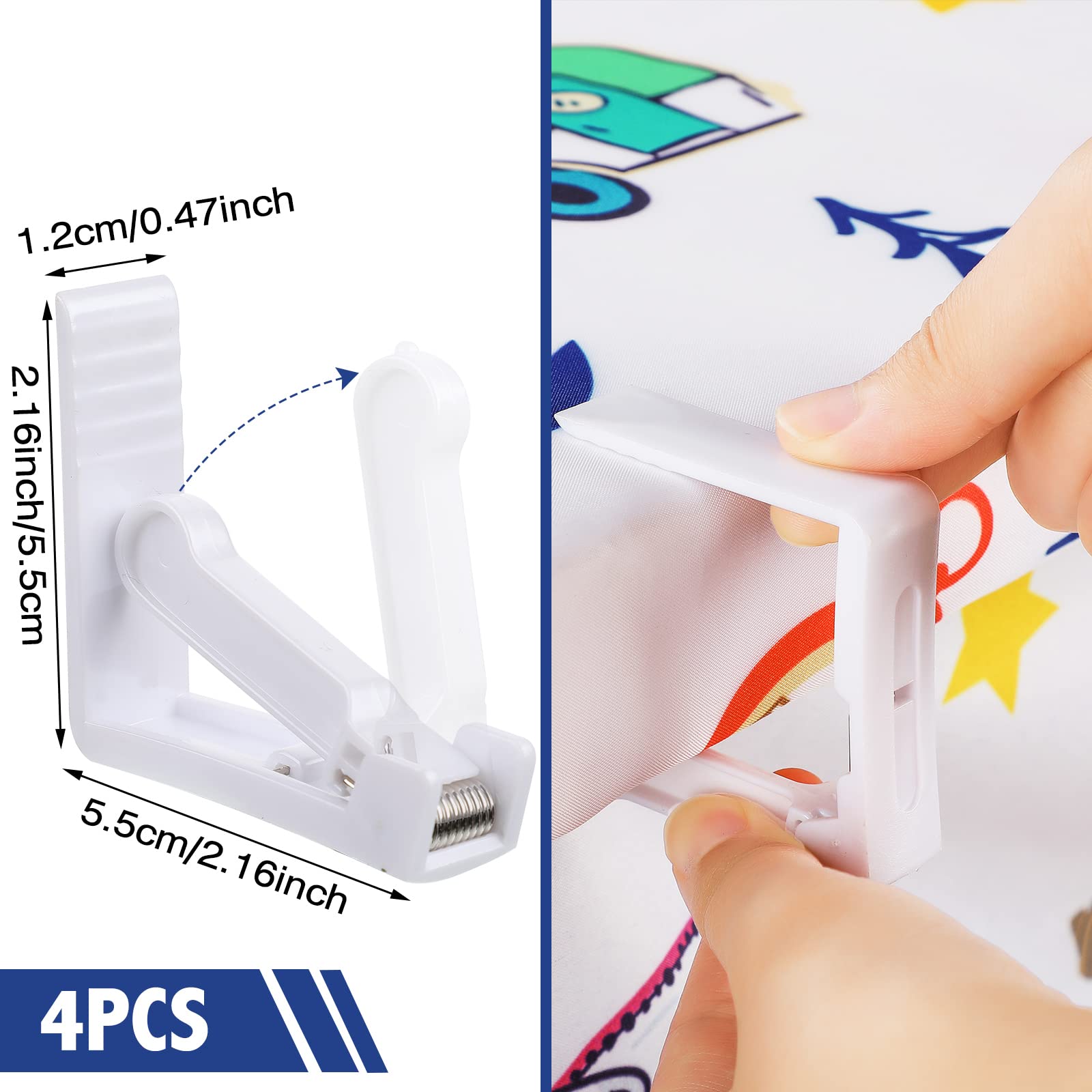 Tudomro clips and fixed bands arranged, highlights easy secure setup